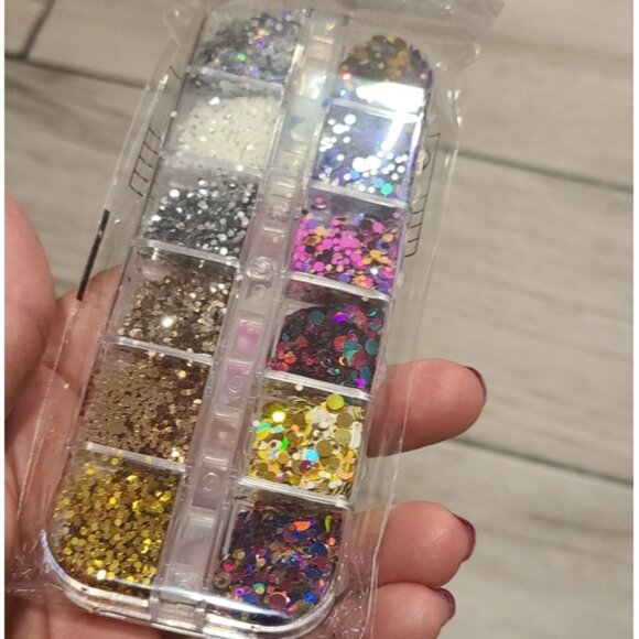🐠 Nail art sequins set🧋 🍋 🌷☃️🦋🐯 - Picture 4 of 4